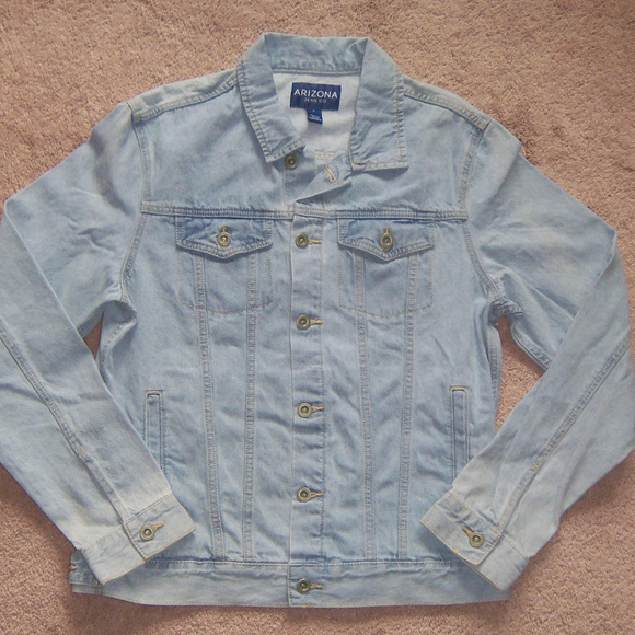 New Mens Arizona Jeans Co Denim Trucker 